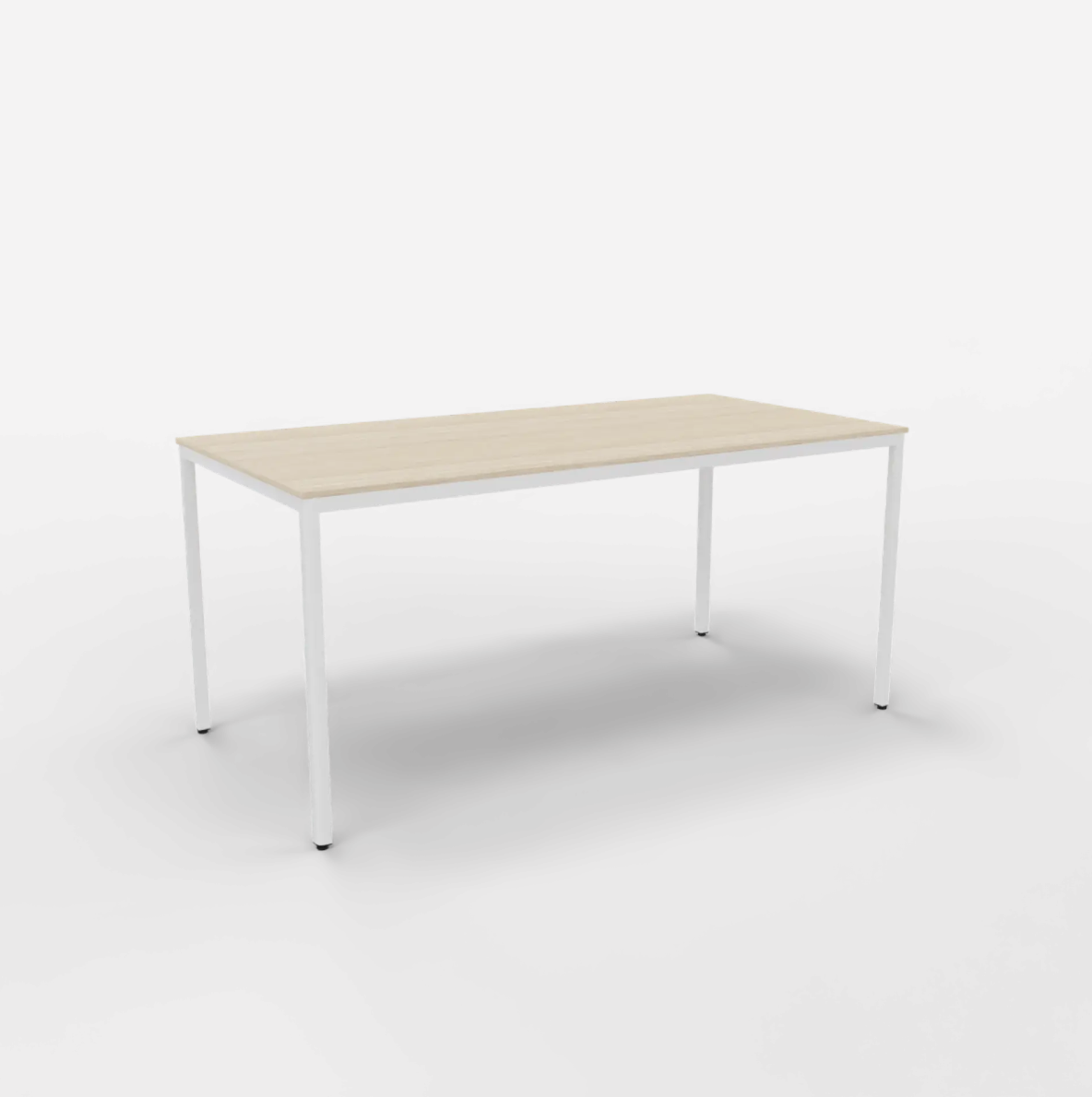 Basic Tisch 160x80 weiß/graueiche